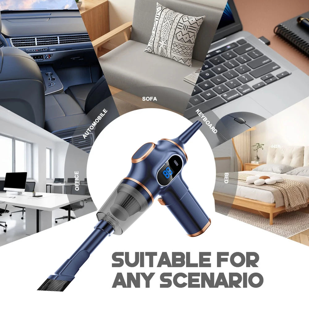 1Set Wireless Portable Vacuum Cleaner Car Vacuum Cleaner Handheld Mini For Seat Alhambra 7V8 7V9 Cleaning Cordless