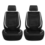 AUTO PLUS Car Seat Covers Artificial Leather With Bright PVC Sheet With 3 Zipper Car Accessories Interior Seat Cushion Protector CM World
