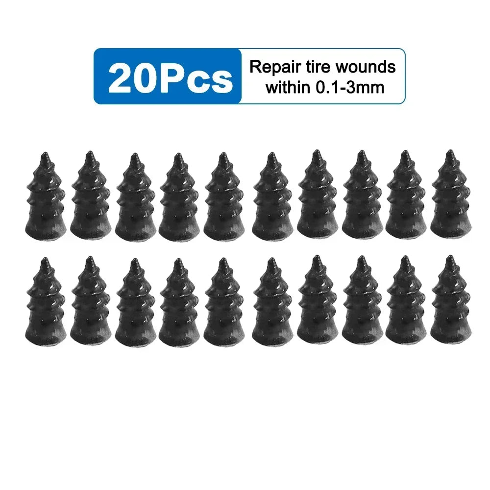 Tire Puncture Repair Nails Rubber Metal Nail for Car Motorcycle Scooter Bike Tyre Repair Tool Auto Tire Accessories