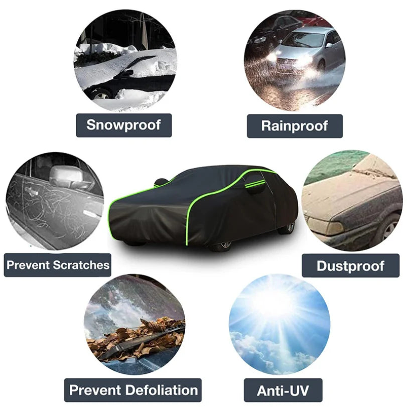 Car Cover Oxford Cloth Full Cover All Seasons Universal Sunshade Sunscreen Rainproof Car Cover Waterproof Car Cover Car Cover CM World