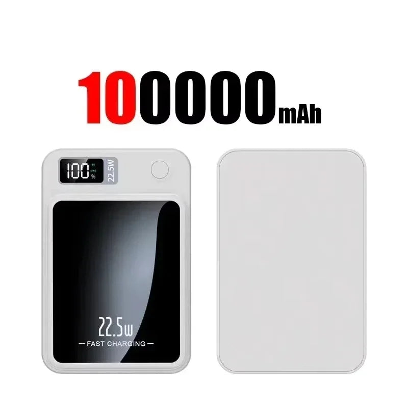 Lenovo Magnetic Wireless Power Bank 500000mAh PD22.5W Large Capacity Fast Charging External Battery For iPhone Huawei Samsung Car Mobile World