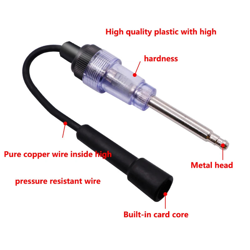 1PC Automotive Spark Plug Ignition Tester Engine Start Test Troubleshooting Diagnostic Repair Tool Jump Start Gauge Inspection CM World