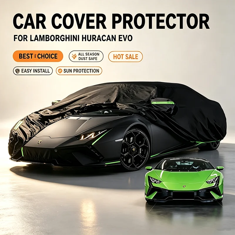 For Lamborghini Huracan EVO Full Car Cover Waterproof Snowproof Sunshade All Weather Auto Protection Accessory