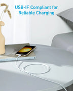 Anker USB C Cable 310 USB C to USB C Cable 60W 3A Type Charger Cable Fast Charge for iPhone