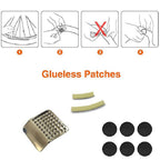 Bike Tire Patch Repair Kit MTB Bicycle Tire Glueless Patches Cycling Repair Tool CM World