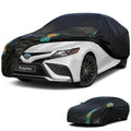 Waterproof UV Car Cover 190T Outdoor Sun Dust Night protection with reflective strips Cover Fit for Telsa Kayme Car Accessories Car Mobile World