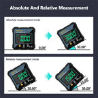 Woodworking Tools 4-sided Magnetic Dual Laser Inclinometer Digital Angle Measuring Instrument with Tilt Measurement Laser Level CM World