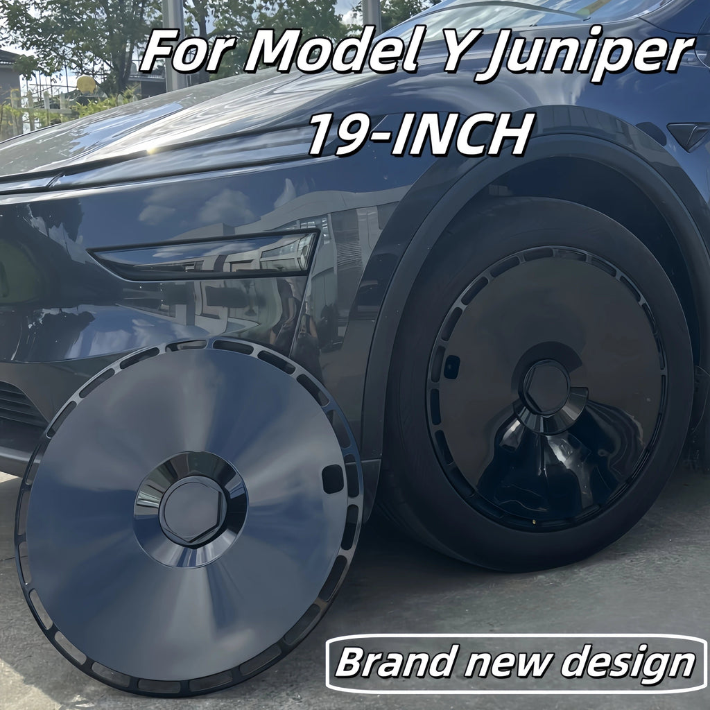 4PCS HubCap 19 Inch Wheel Caps Automobile Performance Replacement Hub Cap Full Rim Cover Accessories For Tesla Model Y Juniper CM World