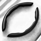 2/3pcs Laser Carbon Fiber Silicone Car Round Steering Wheel Cover Fiber Leather Wheel Booster Auto Cover Non-Slip Universal part