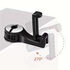 Multi-functional 2 In 1 Car Hook Hidden Multifunctional Rear Headrest Hook Car Rear Phone Holder Lock Type Mobile Phone Holder