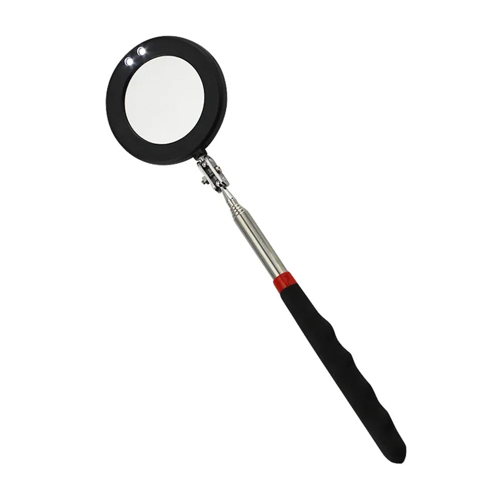 Car 360° Inspection Mirror LED Light Telescopic Inspection Mirror  for Check The Condition of Vehicle Automotive Repairs Tools CM World