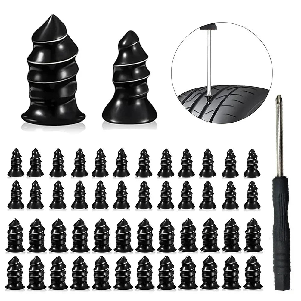 Car Motorcycle Vacuum Tyre Repair Nails Truck Scooter Bike Tire Puncture Repair Tubeless Tools Rubber Metal Accessories