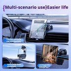 Hipacool Car Suction Cup Phone Holder for Z Fold 7 6 Phone Stand Dashboard Phone Bracket for 4.7-12.9" iPhone 17 Pro Max Samsung CM World