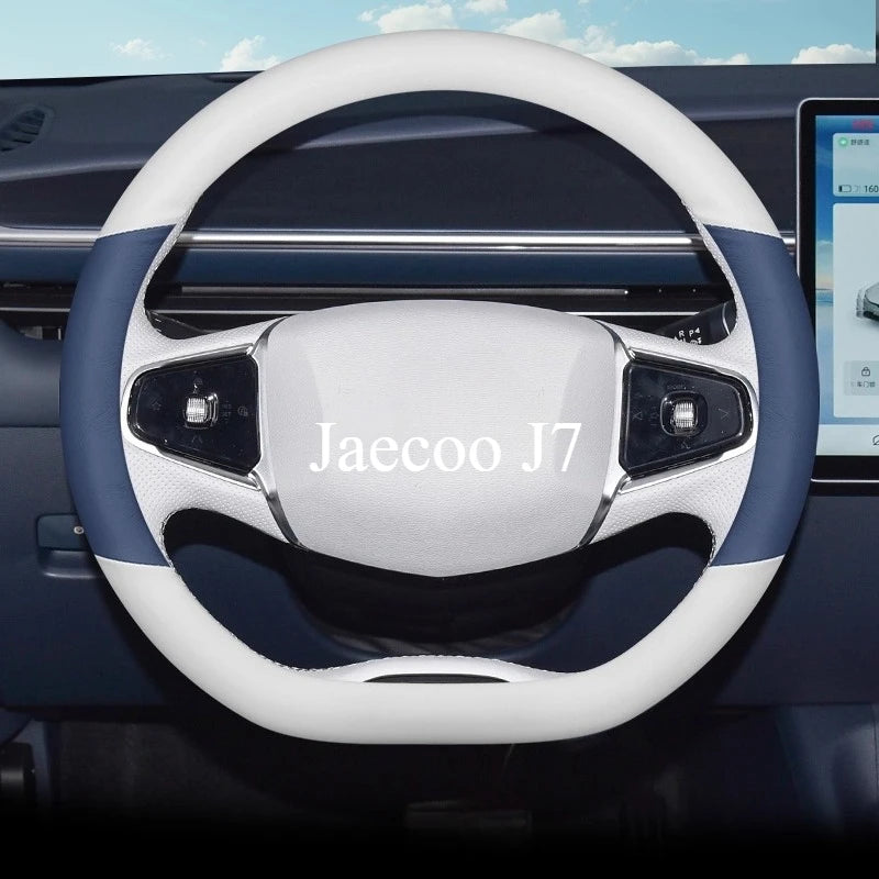 Leather Car Steering Wheel Cover for Jaecoo J7 Phev 2024 2025 2026 Accessories