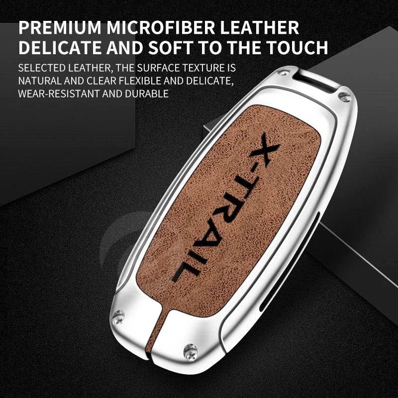 Zinc Alloy Car Key Cover Case Holder Shell Fob Protector for Nissan X-Trail t32 t33  Keychain Buckle Interior Accessories
