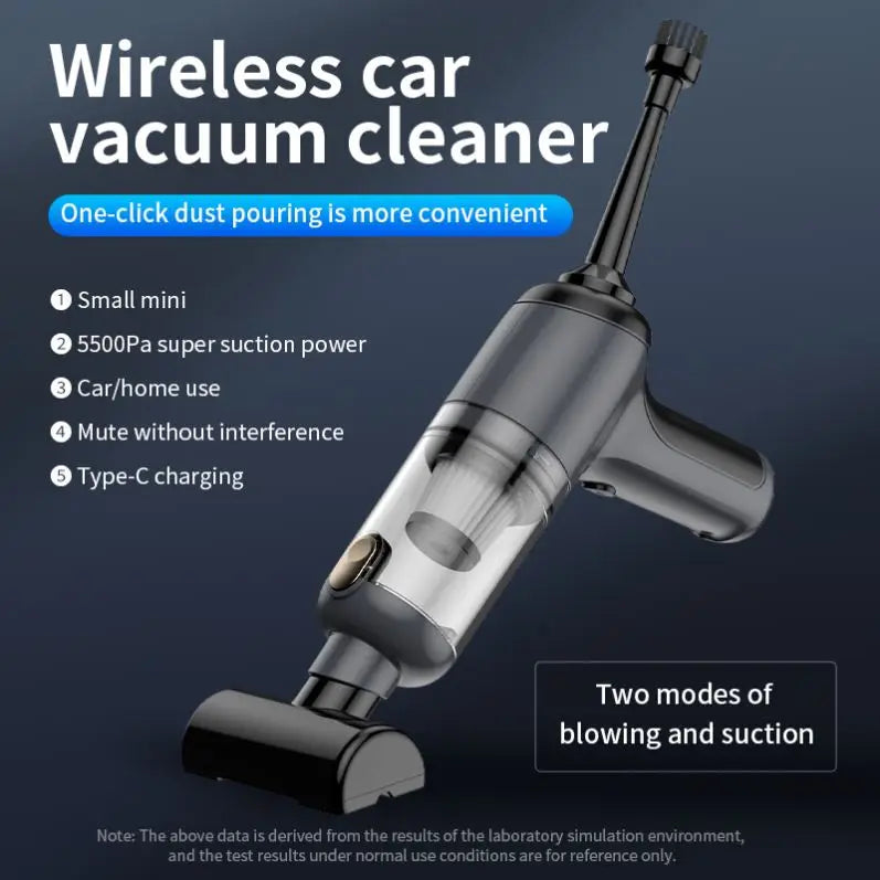 STLFCordless Car Vacuum Cleaner Portable Handheld Auto Vacuum Rechargeable Dry Mini Vacuum for Vehicle Interior Pet Hair Cleanin