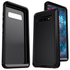 Black For Samsung Galaxy S10+ Plus S10 S10E Case Heavy Duty Shockproof Hard Protective Rugged Hybrid 3in1 Layers Phone Cover Car Mobile World