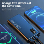 80000mAh Power Bank 120W Super Fast Charging 100% Sufficient Capacity Portable Battery Charger Digital Display For iPhone Xiaomi Car Mobile World