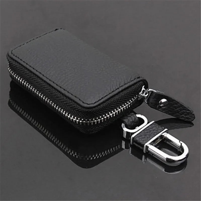 Pu Leather Car Key Wallets Men Key Holder Housekeeper Keys Organizer Women Keychain Covers Zipper Key Case Bag Pouch Purse