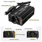 Meind 300W Car Power Inverter with EU Socket DC12V to AC220V Car Charger with Dual USB ports PD65W + QC3.0 CM World