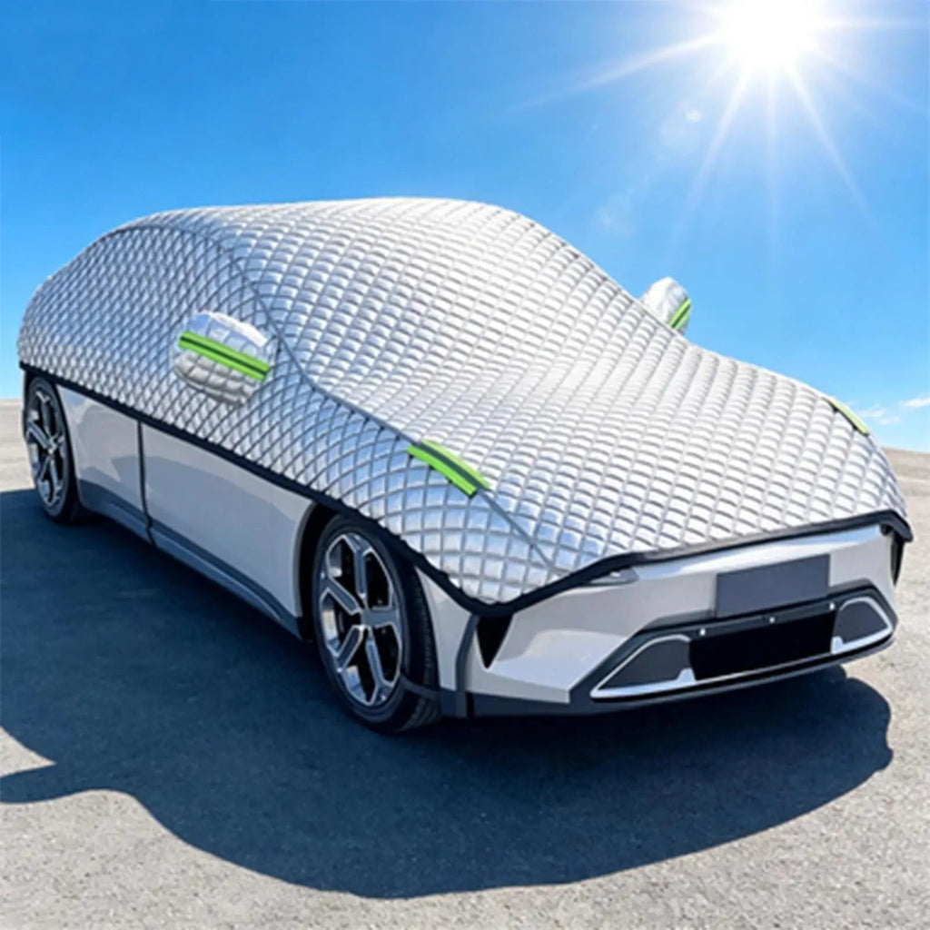 Car Covers Hail Protector Half Cover Protective Exterior Awning Sunshield Anti-hail Outdoor Waterproof Universal Windshield Dust Car Mobile World