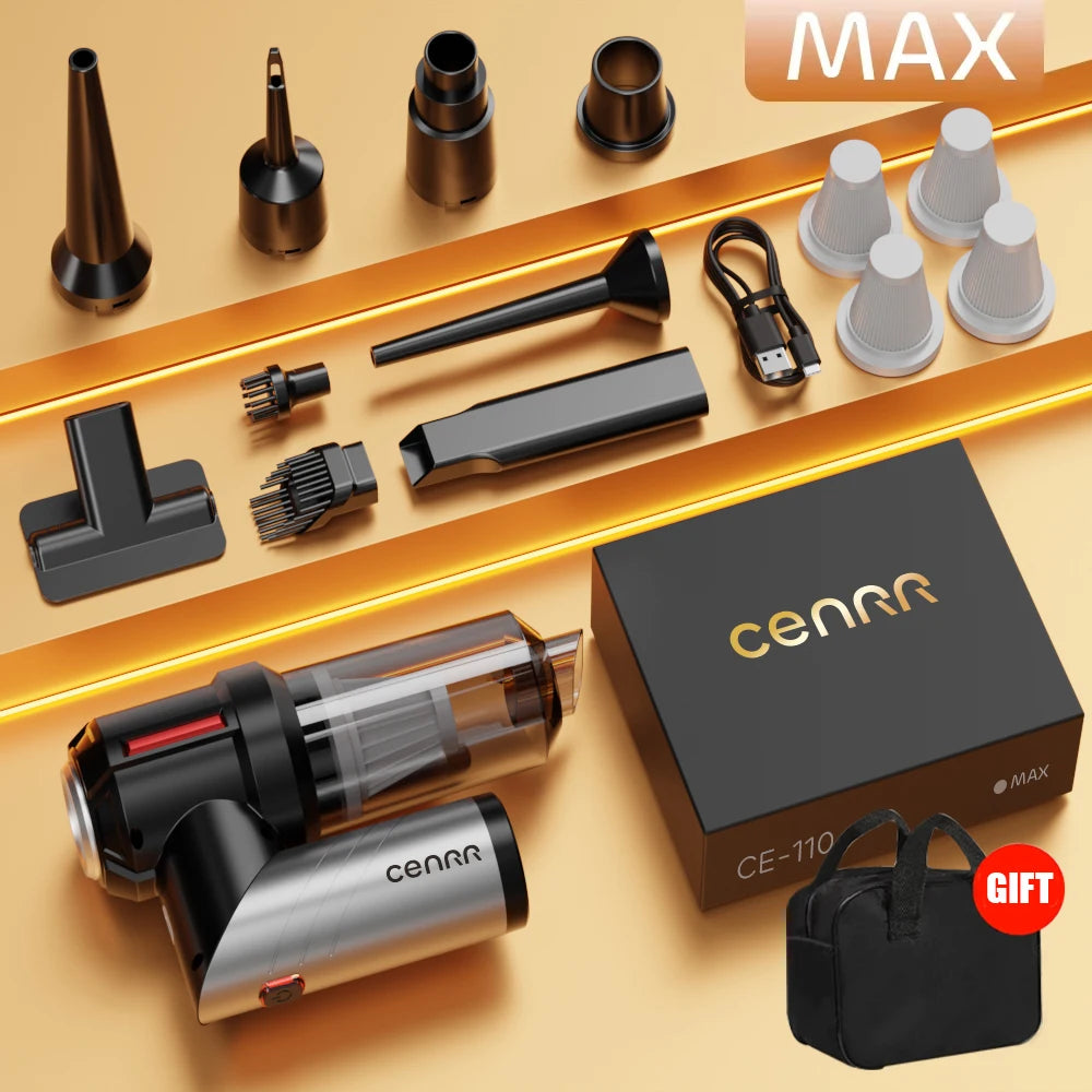 CENRR 998000PA Powerful Vacuum Cleaner Mini Cordless Portable Car Vacuum Cleaner for Home Appliance Handheld Blower Car Cleaner