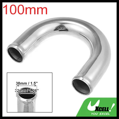 Uxcell Bend Elbow Tube Aluminum Alloy Car Univesral 25/38/45/51/63/76/89/102mm OD 100mm Length 90/180 Ddgree Air Intake Tube CM World