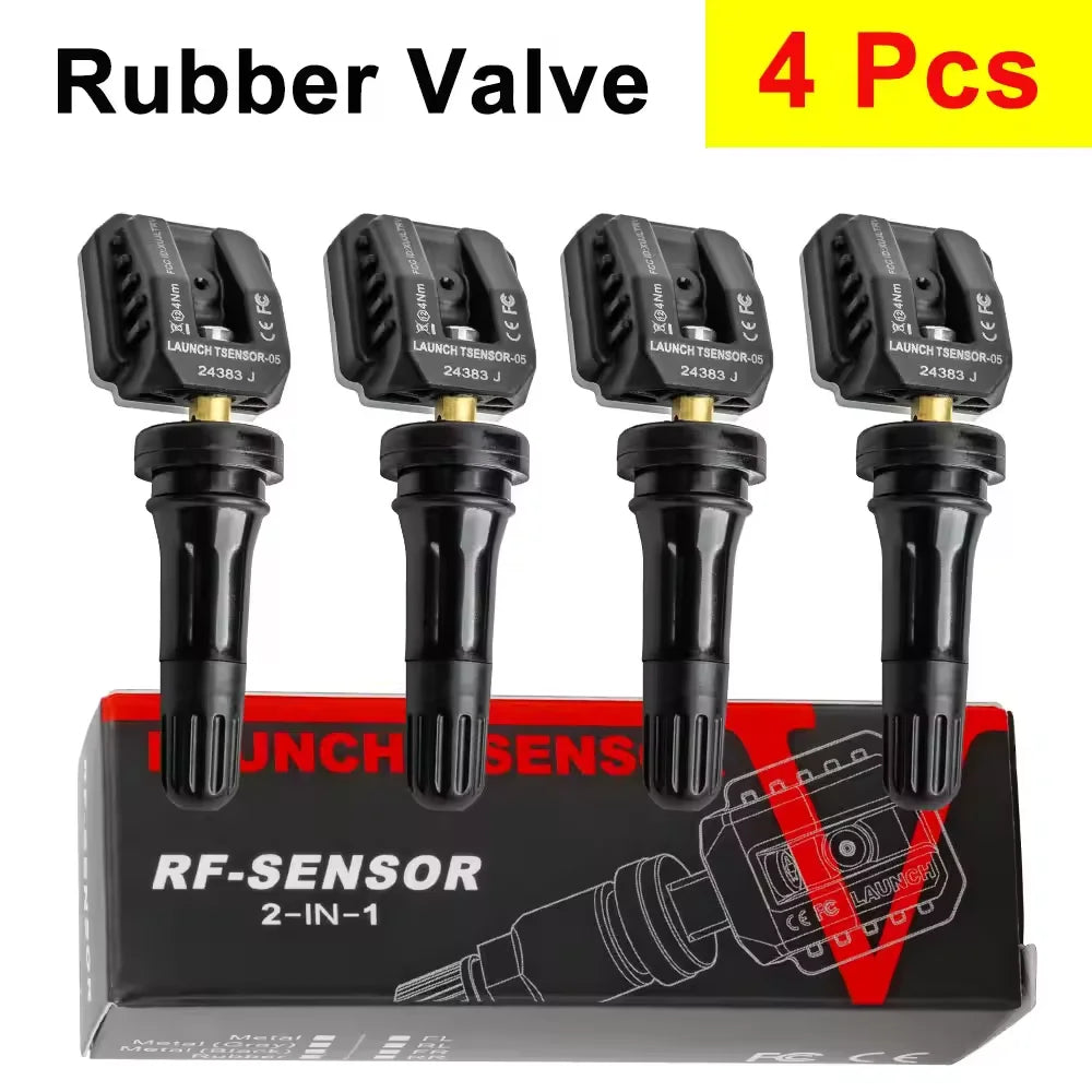 LAUNCH LTR-05 TPMS Sensor 315/433MHz Dual Frequency Universal Programmable Tire Pressure Monitor System Replacement for Car SUV CM World
