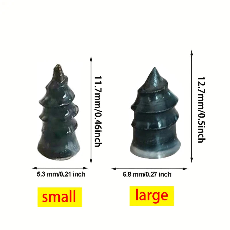 10Pcs Car Motorcycle Vacuum Tyre Repair Nails Truck Scooter Bike Tire Puncture Repair Tubeless Tools Rubber Metal Accessories