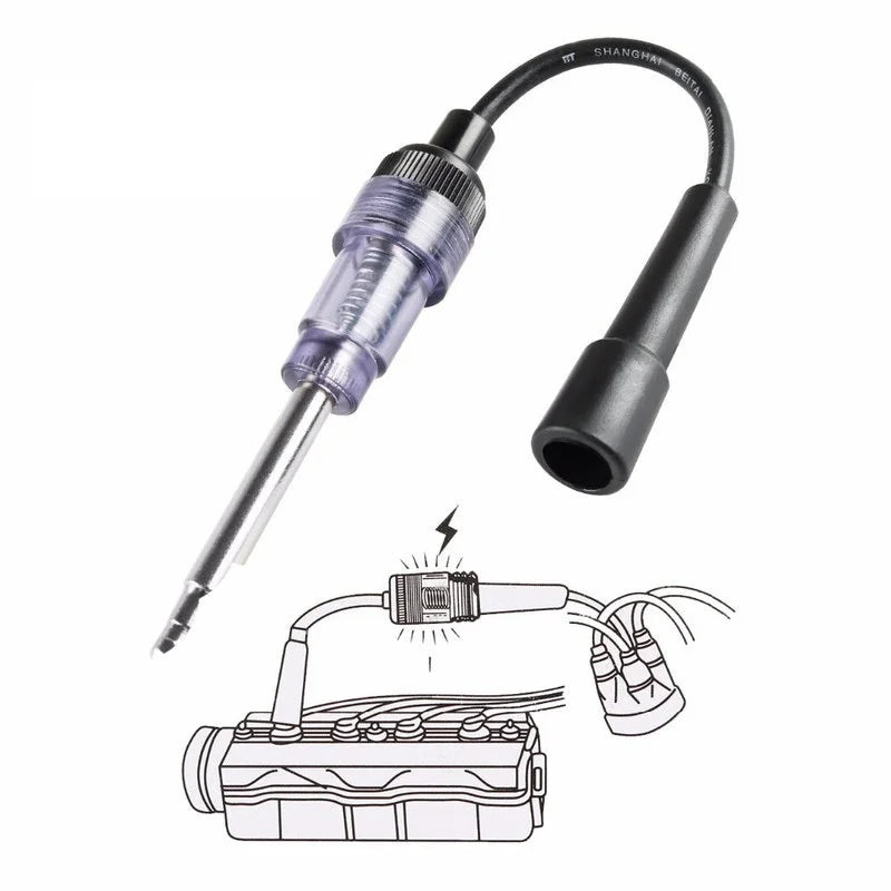1pcs Car Spark Plug Ignition Tester Ignition System Inspection Tester Simple Type Tester