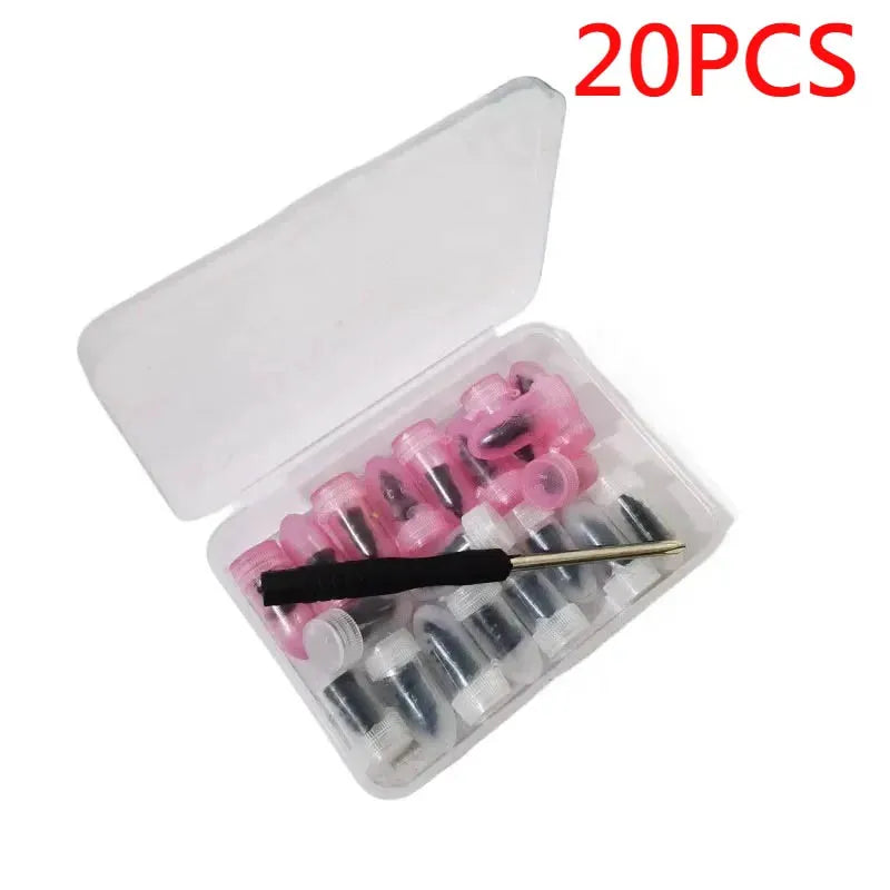 Car Tire Repair Nail Vacuum Tyre Screw Rubber Patch  Nails+ Tool Set W/Box Moto Tyre Repair Stud Patch Nail with Screwdriver. CM World