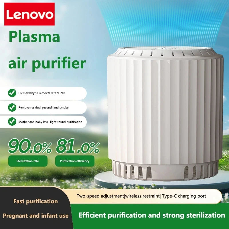 Lenovo Mini Air Purifier Portable Air Purifier Household Air Cleaner With HEPA Filter Air Freshener Odor Remover Air Cleaner CM World
