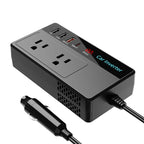 200W Car Inverter DC 12V To 110V AC Power Inverters 3 USB 1 Type-C Ports Charger Adapter Car Plug Converter with LED Screen CM World