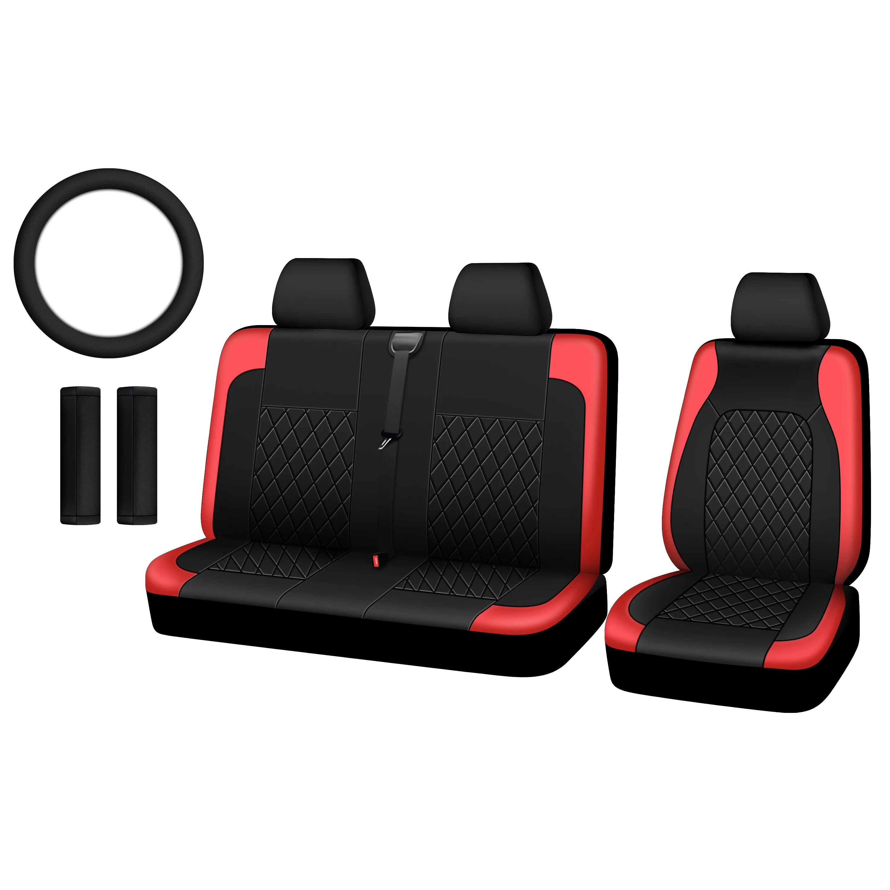 Universal Truck seat cover (including 2 shoulder guards and 1 steering wheel cover) CM World