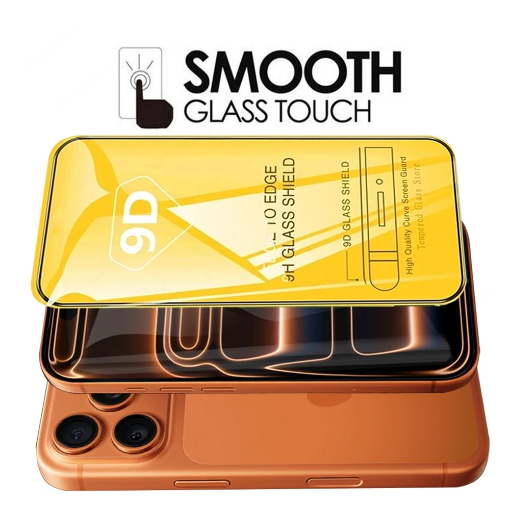4 Pcs 9D Tempered Glass Screen Protector for Apple iPhone 17 Pro Max, HD Anti-Scratch Film for iPhone Air & 17 Pro Full Coverage Car Mobile World
