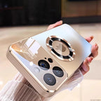 Luxury Titanium Metallic Color Matte Magnetic Case for iPhone 17 16 Pro Max 15 14 Plus 13 12 For Magsafe Wireless Charge Cover Car Mobile World