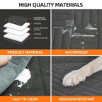 Car Large Pet Back Seat Extender Car Backseat Protector Hammock Dog Car Seat Cover Hard Bottom for Travel