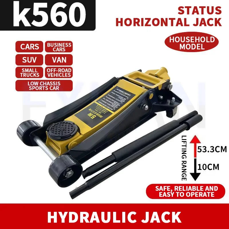 2/2.5/3 T Floor Hydraulic Jack Heavy Duty Hydraulic Floor Jack for Car With Dual Piston Pump Quick Lift Automotive Repair Tools