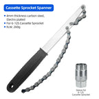 Bicycle Chain Whip Tool Lockring Removal Wrench For Shimano Sram Cassette Freewheel Assembly Disassembly Wrench Sprocket Remover CM World