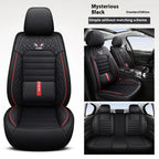 5-seat universal car seat cover, new nappa leather ice silk fixed lumbar support, four-season universal, suitable for most cars CM World