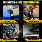 12V Car Smoke Leak Detector EVAP Smoke Machine Diagnostic Tool with Built-in Air Pump Vacuum Fuel Pipe Oil Leakage