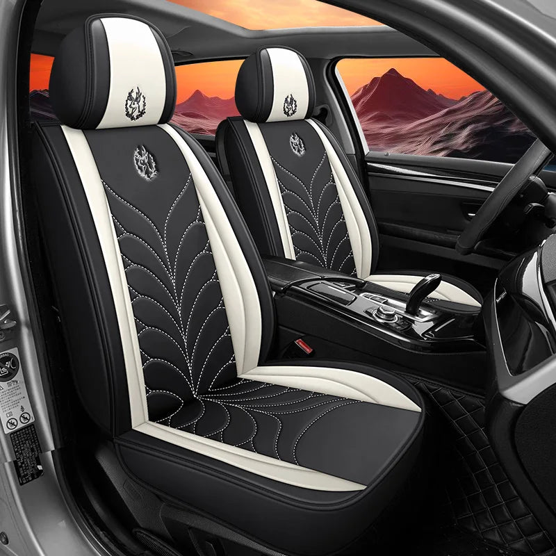 Five-seat universal car seat covers, available in multiple colors, durable and easy to install, suitable for most vehicles. CM World