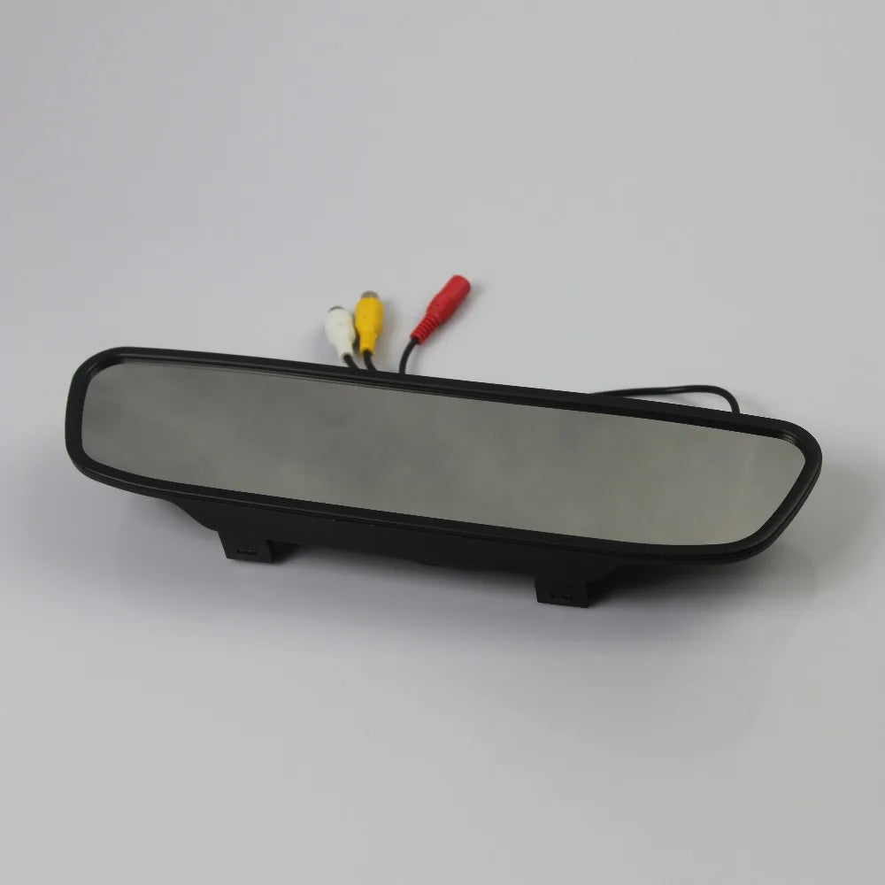 2-in-1 Car Parking System with 4.3" Digital TFT LCD Mirror Monitor and 170° Wide Angle Rear Camera Backup Assist CM World