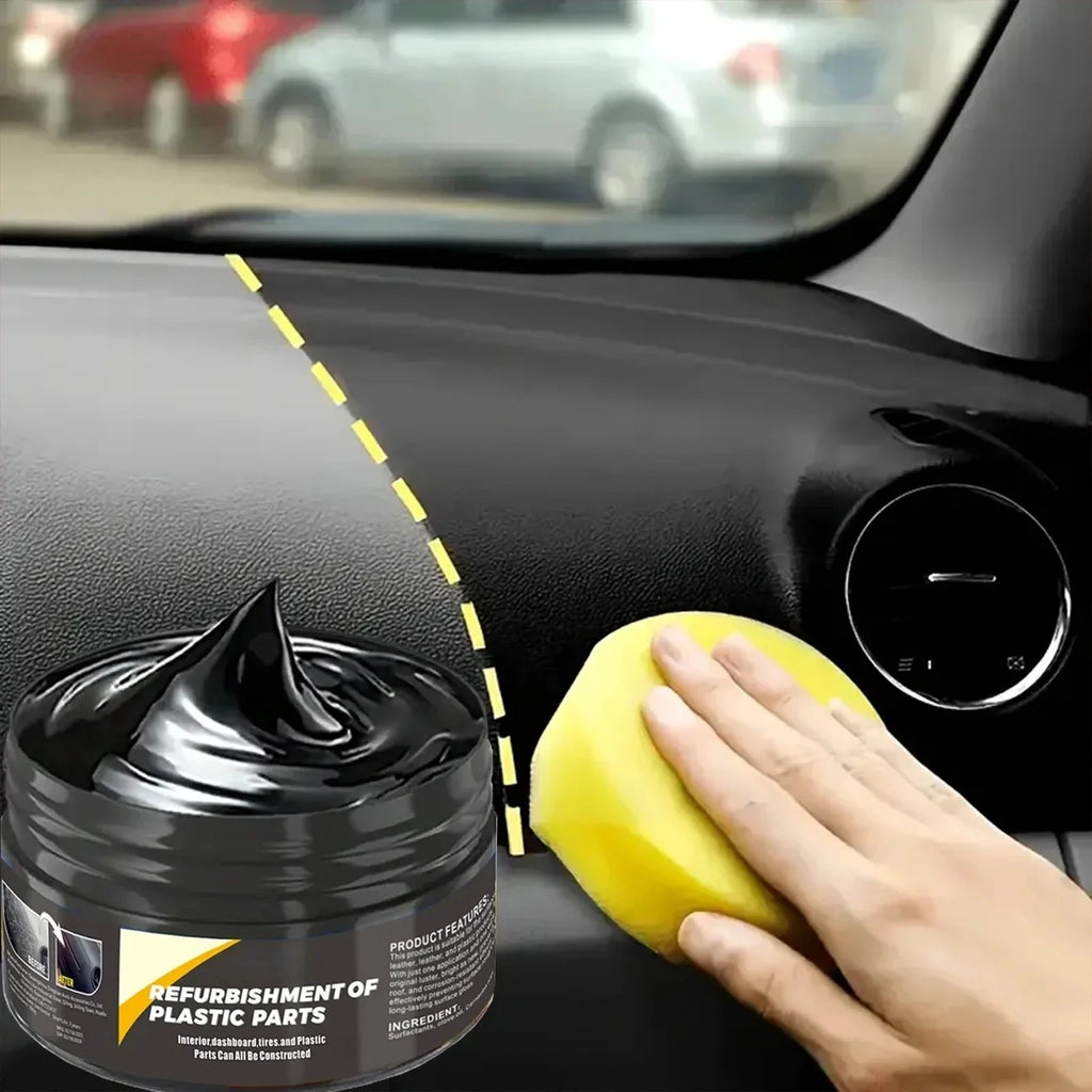 Automotive Plastic Repair Agent-interior and Exterior Plastic Polishing Wax, Scratch Repair Anti-aging Cream, Suitable for Tires
