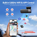REDTIGER F9 Dash Cam 4K Dash Camera Front and Rear WiFi GPS Car Camera for Parking Mode Night Vision Car Recorder By App Control Car Mobile World