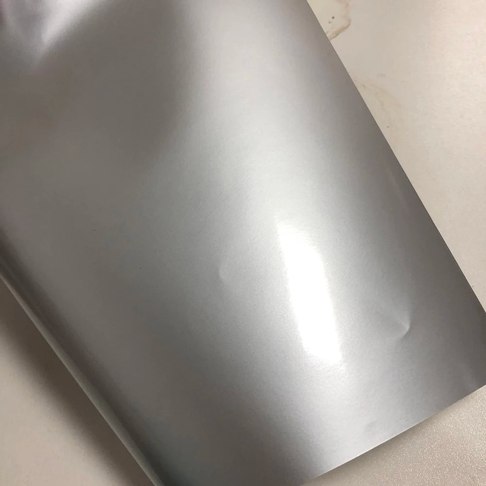 AURORA FILM SILVER Car Vinyl Film Self-adhesive Auto Wrap Foil Sticker with Air Bubble Free Motorcycle Truck Wrapping