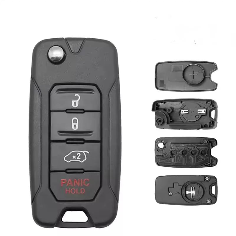 2 3 4 Buttons Car Key Housing Key Case Shell for Jeep Renegade Compass Patriot Liberty Wrangler Renegade 2015 2016 2017 2018 CM World
