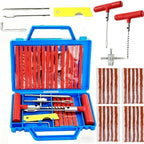 Auto Tire Repair Set Puncture Repair Tools Car Van Motorcycle Bike Emergency Heavy Duty Tubeless Tire Repair Rivet Set, Without Battery