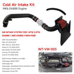 Cold Air Intake System High Flow Air Filter Black Kit Fits for A3 EA888 1.8T VW MK6 GTI Jetta Passat Audi TT 2.0T Engine