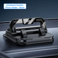 Universal Dashboard Car Phone Mount 360 Degree Rotation Phone Stand Mobile Phone Holder With Number Plate Temporary Parking Card